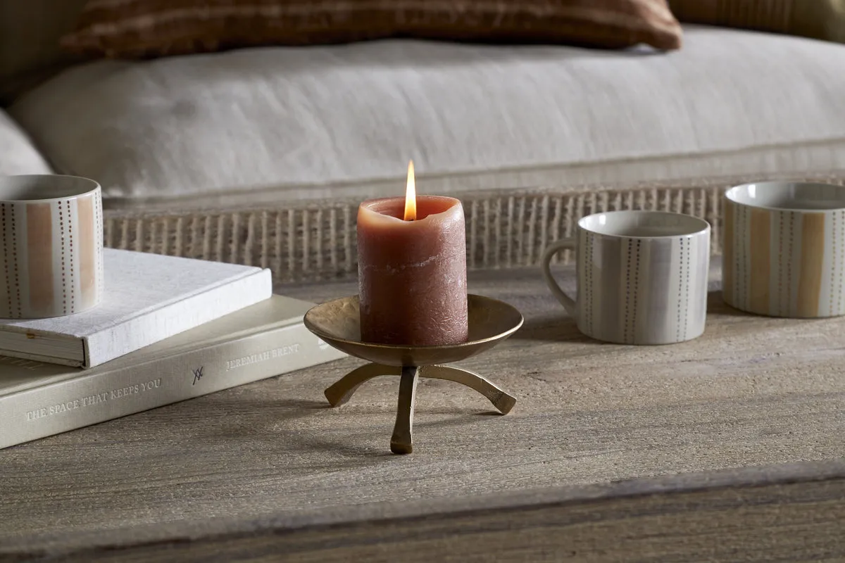 Kalik Large Candle Holder - Antique Brass product