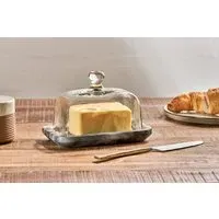 Kallso Marble Butter Dish - Grey
