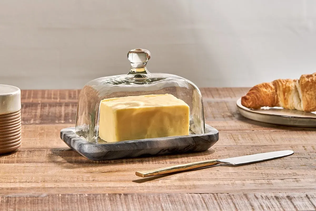Kallso Marble Butter Dish - Grey image