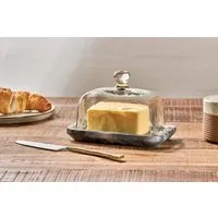 Kallso Marble Butter Dish - Grey alternate view