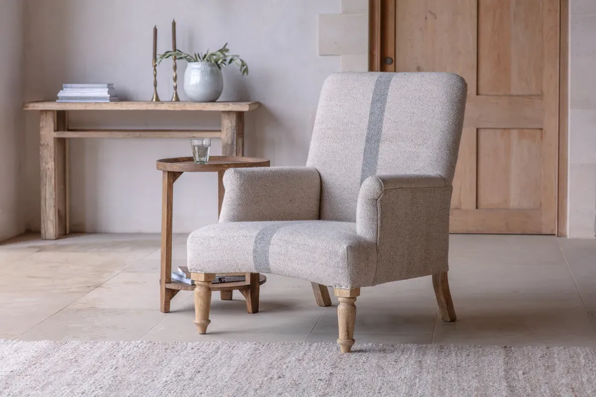 Kallu Occasional Dining Chair - Natural, Wool & Cotton image