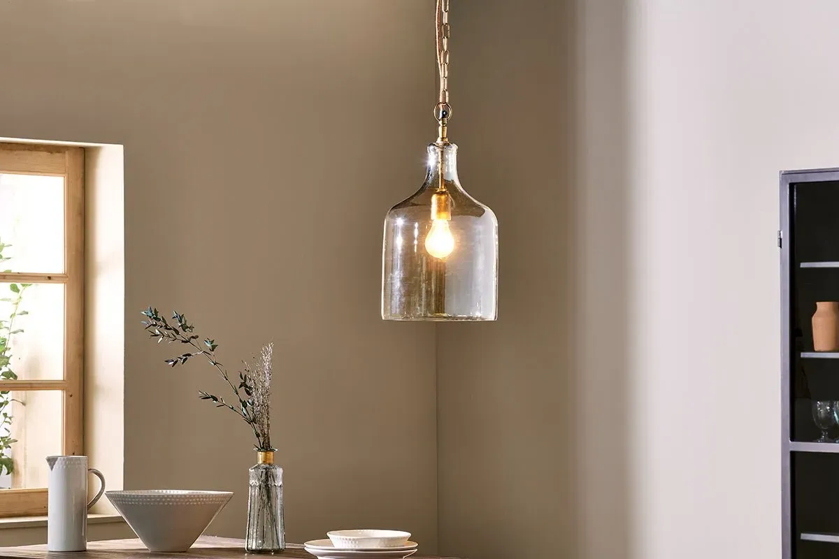Kalsi Small Pendant Light - Lustre, Recycled Glass image