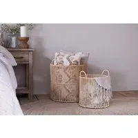 Kanika Large Jute Storage Basket - Natural