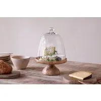 Kannati Cheese Stand - Clear, Mango Wood