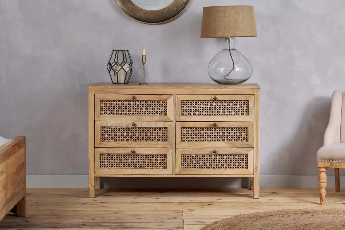Kanz Chest of Drawers - Natural, Mango Wood