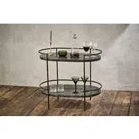 Karoko Marble Drinks Table - Black
