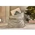 Karru Cotton Velvet Christmas Sack - Light Grey