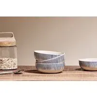 Karuma Ceramic Cereal Bowl - Blue/White