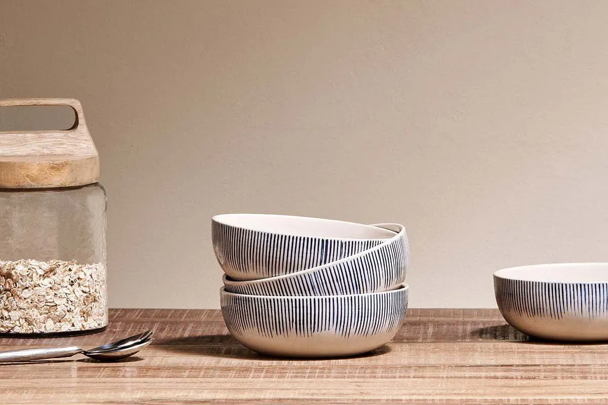 Karuma Ceramic Cereal Bowl - Blue & White product