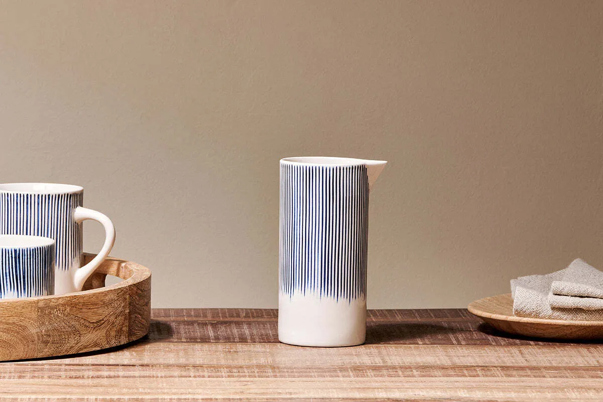 Karuma Small Ceramic Jug - Blue & White product