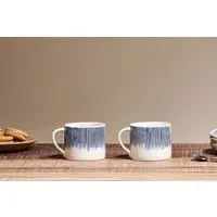 Karuma Ceramic Mug Set of 2 - Blue/White