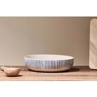 Karuma Ceramic Serving Bowl - Blue & White alternate view