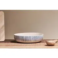 Karuma Large Ceramic Serving Bowl - Blue & White