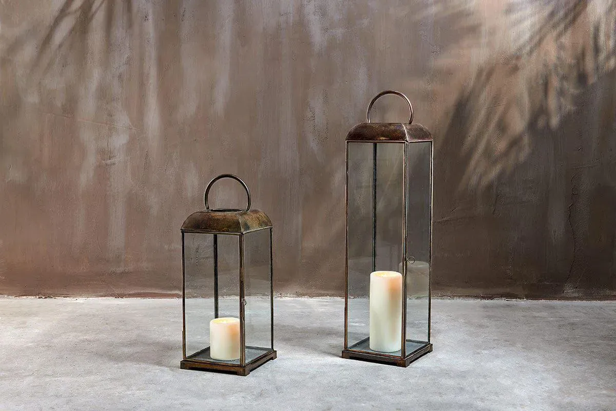 Kaso Small Lantern - Aged Antique Brass product