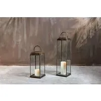 Kaso Large Lantern - Aged Antique Brass