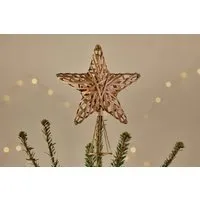 Katana Cane Star Tree Topper - Natural alternate view