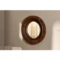 Kayia Acacia Wood Mirror - Walnut
