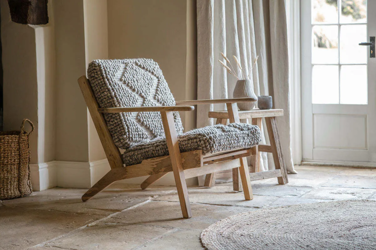 Keya Chunky Weave Dining Chair - Natural, Mango Wood product