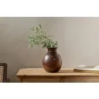 Kiaan Reclaimed Wide Pot - Dark Stain