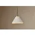 Kiara Organic Shape Ceramic Pendant Light - Antique Brass