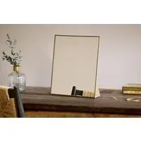 Kiko Standing Mirror - Antique Brass