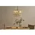 Kirindi Glass Panelled Chandelier - Clear, Antique Brass