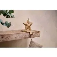 Kotta Star Stocking Holder - Antique Brass