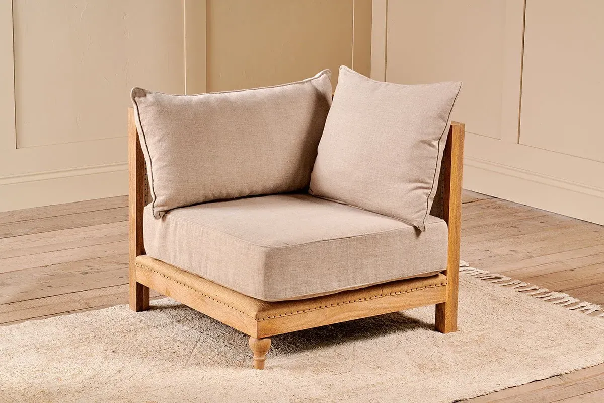 Krissa Corner Modular Sofa - Natural, Linen