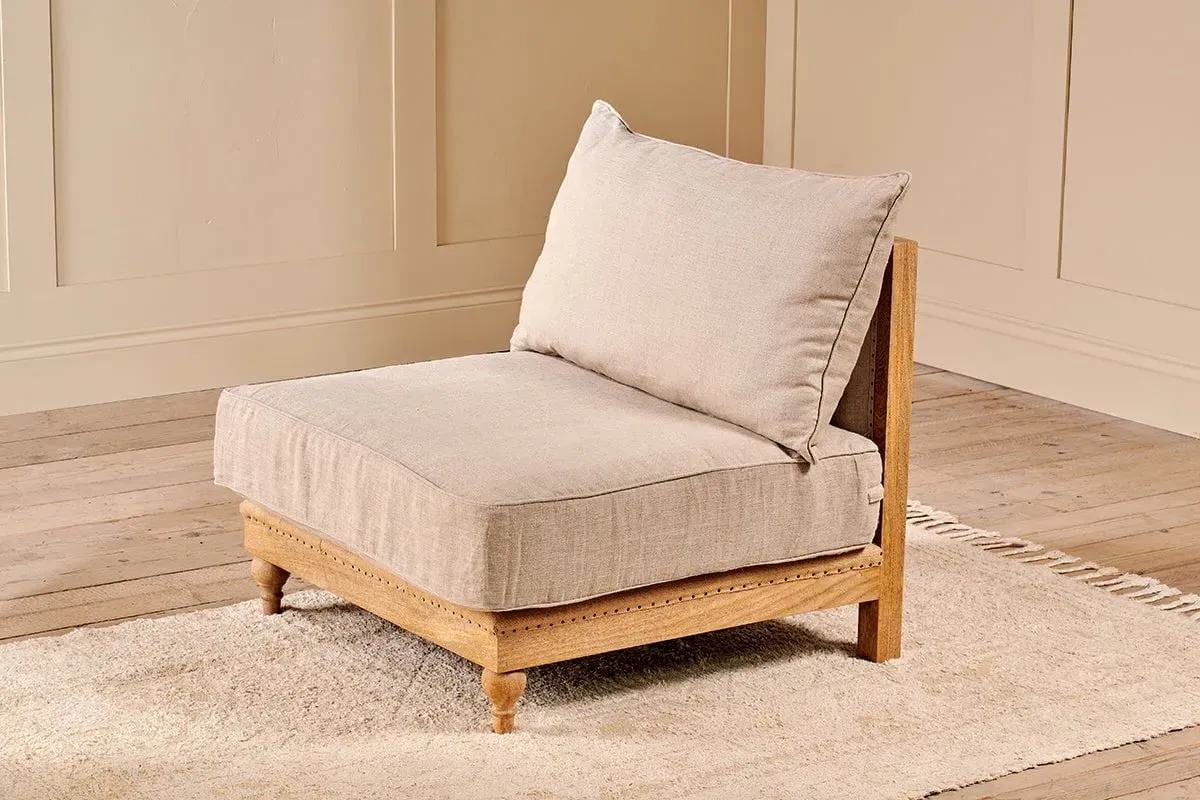 Krissa Modular Sofa Module - Natural, Linen