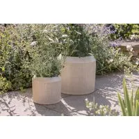 Kubo Large Ceramic Planter - Cream alternate view