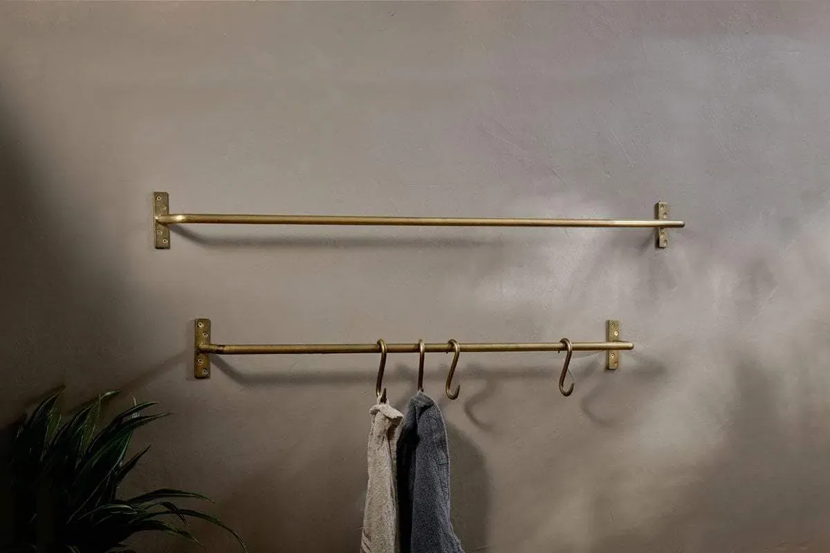 Laila Small Hanging Rail - Brass, Iron image