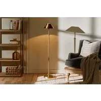 Lalua Height Adjustable Floor Lamp - Antique Brass