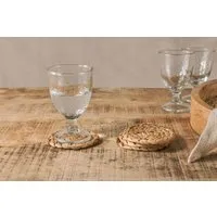 Lam Coasters Set of 4 - Natural, Water Hyacinth alternate view