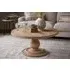 Laya Round Carved Coffee Table - Natural