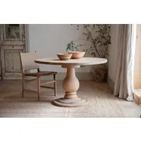 Laya Small Round Dining Table - Natural, Mango Wood alternate view