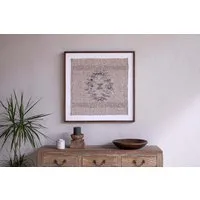 Lena Textured Wall Art - Off White, Cotton alternate view