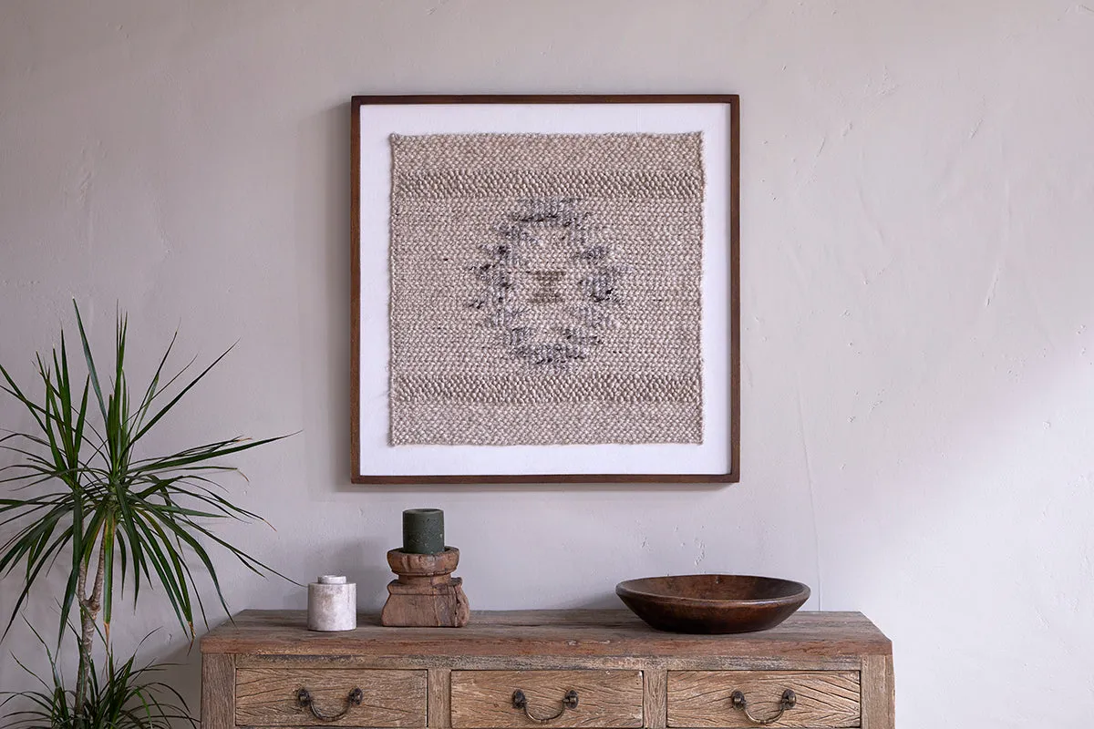 Lena Textured Wall Art - Off White image