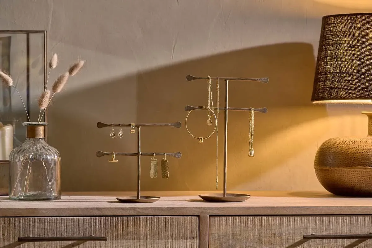 Liman Small Jewellery Stand - Antique Brass product