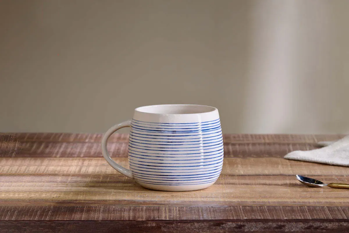 Lin Oversized Mug - Blue & White product