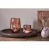 Linora Small Tealight Holder - Terracotta, Recycled Glass