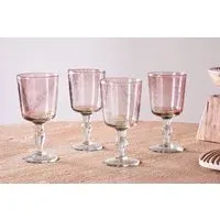 Llanera Wine Glass Set Of 4 - Plum
