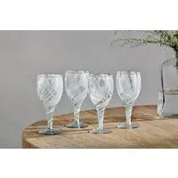 Lohara Wine Glass Set Of 4 - White