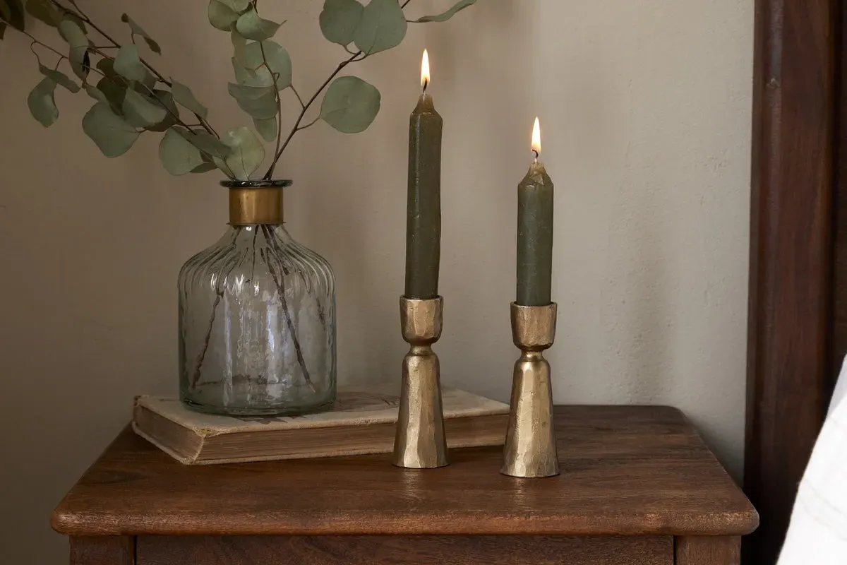 Lokoja Candle Holder Set of 2 - Antique Brass product