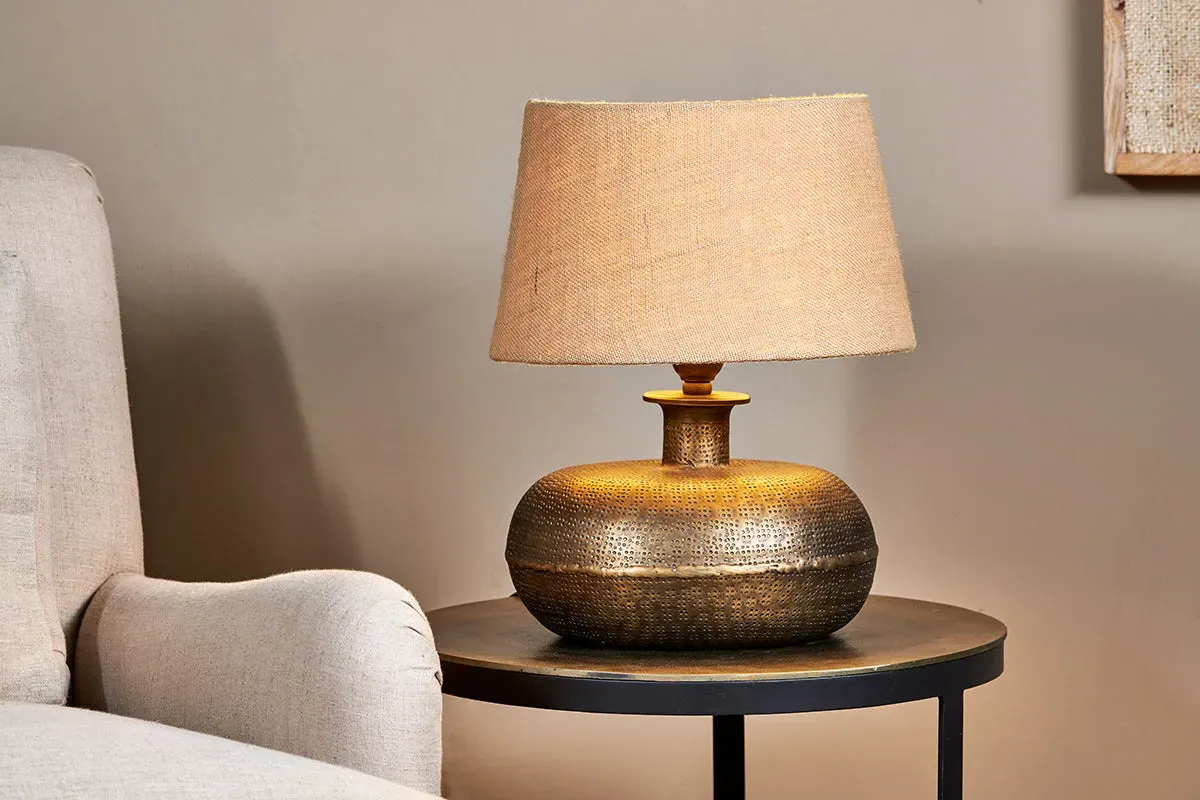 Lumbu Small Table Lamp - Antique Brass image