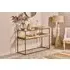 Luzon Display Console Table - Brass, Iron & Mango Wood