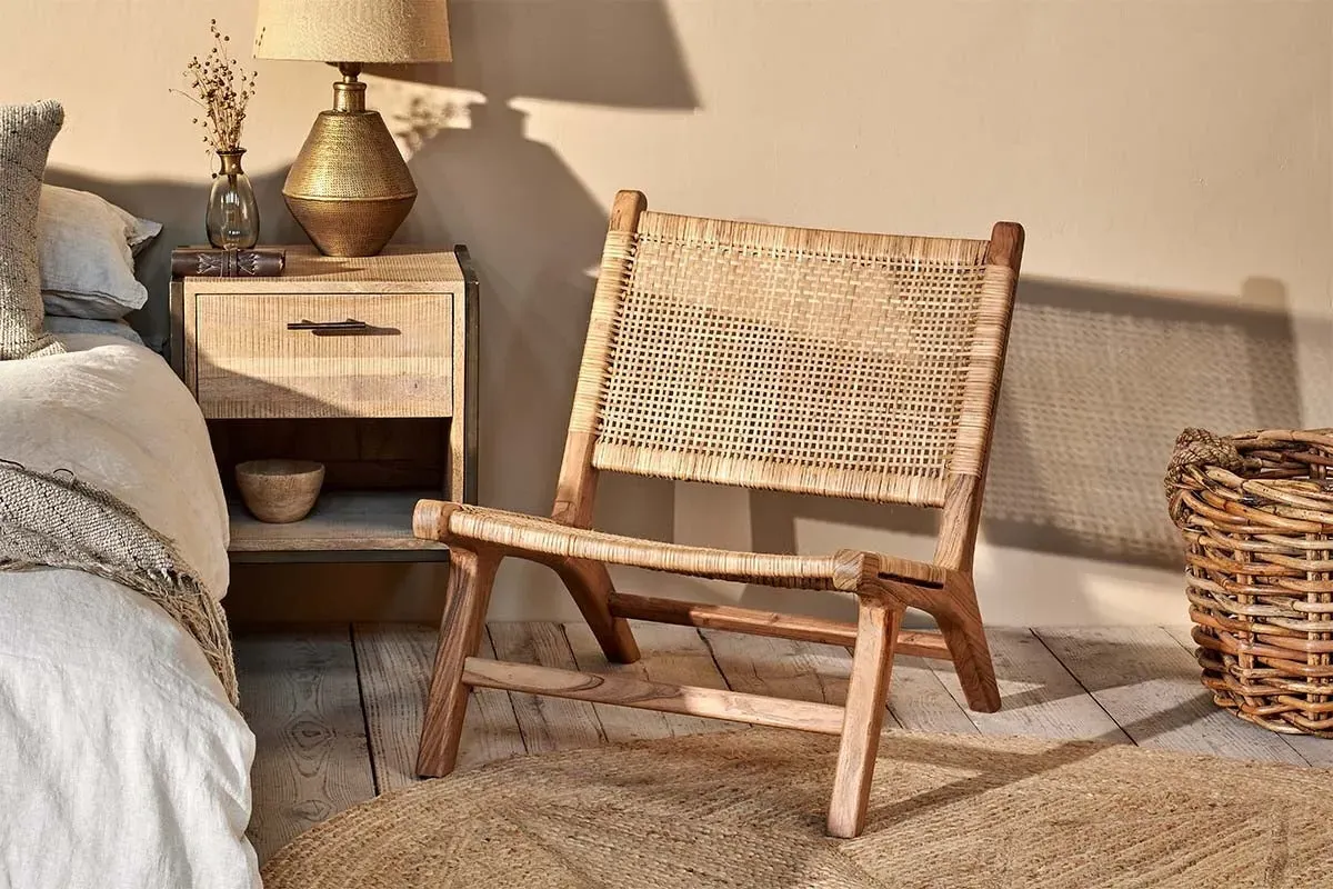 Madrisana Woven Chair - Natural, Acacia & Rattan image
