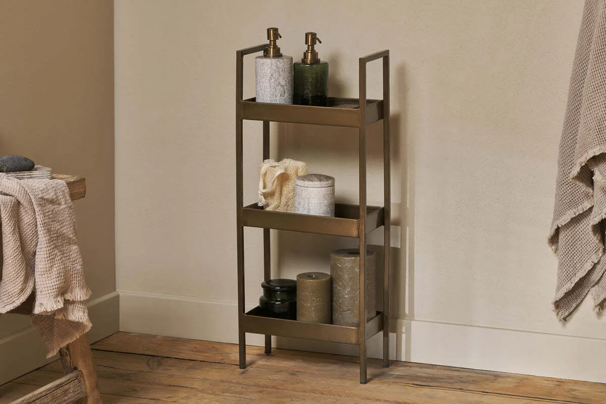 Mahi Bathroom Storage Caddy - Antique Brass product