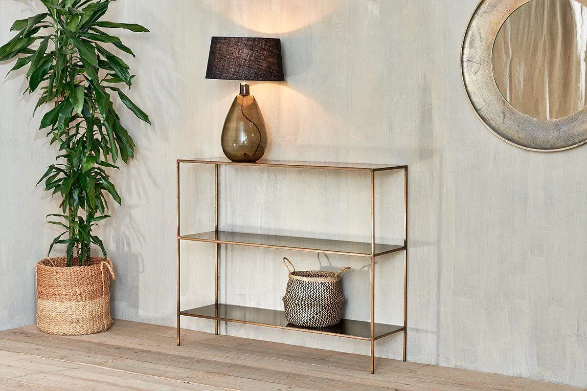 Mahi Console Table - Antique Brass