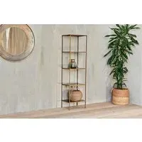 Mahi Shelving Unit - Antique Brass