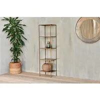 Mahi Shelving Unit - Antique Brass alternate view